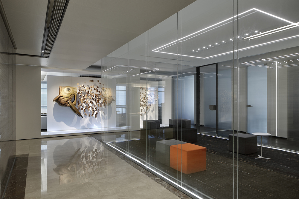 商贸公司办公室走道装修设计效果图,办公室走道装修设计效果图