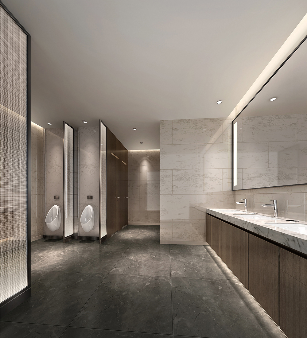 现代简约风卫生间装修设计图,卫生间装修设计图