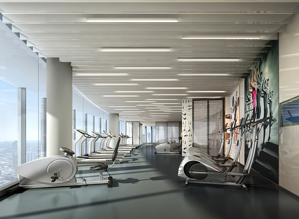 办公室健身室设计效果图,健身室设计效果图