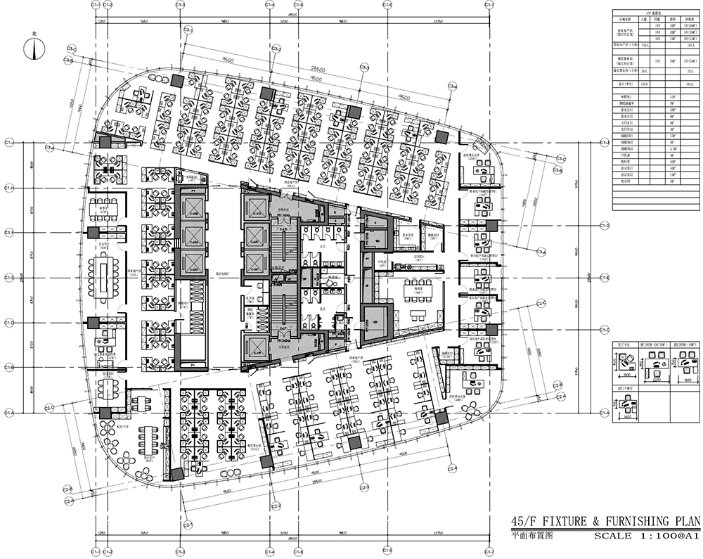 现代简约风办公室设计平面图,办公室设计平面图