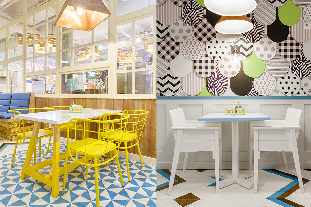 甜品店装饰实景图,甜品店装饰效果图