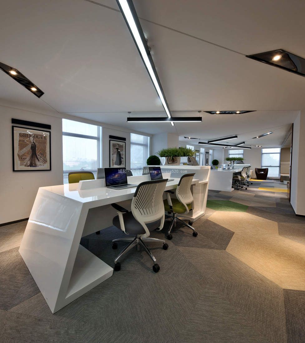 商务稳重风开放区域设计效果图,开放区域设计效果图