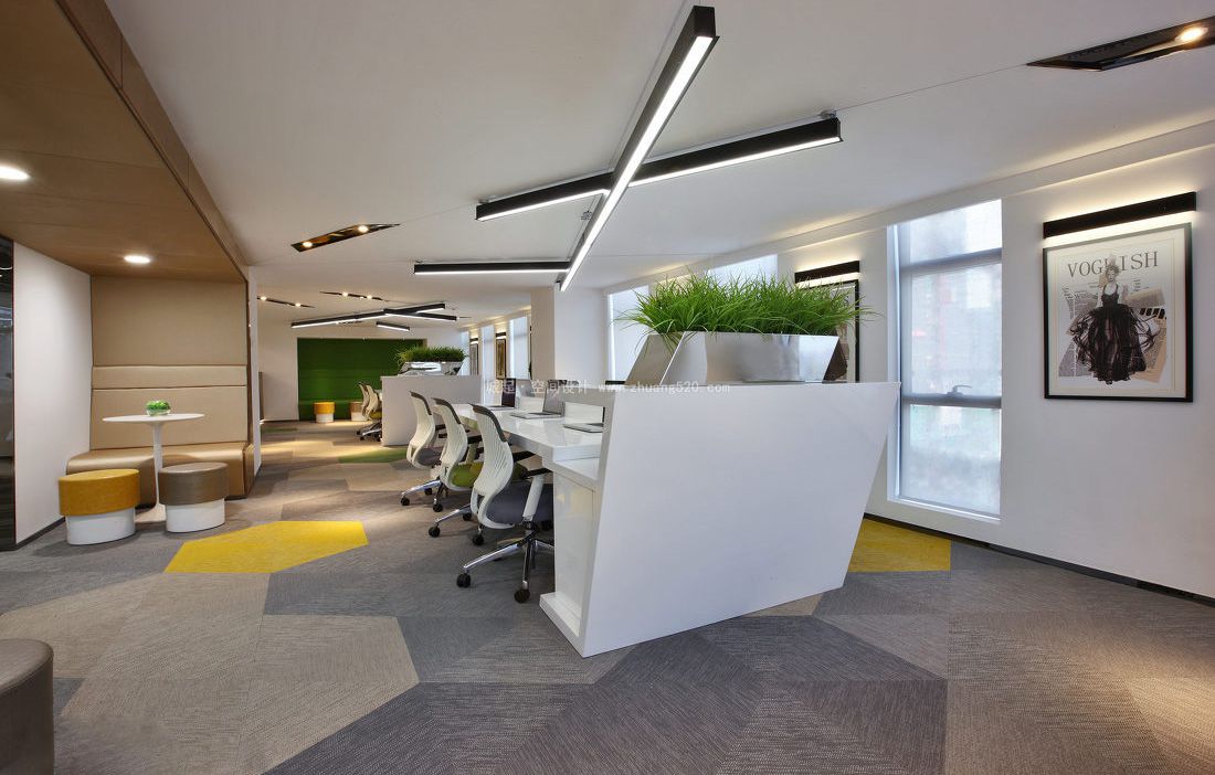 办公室地面装饰设计效果图,地毯装饰效果图