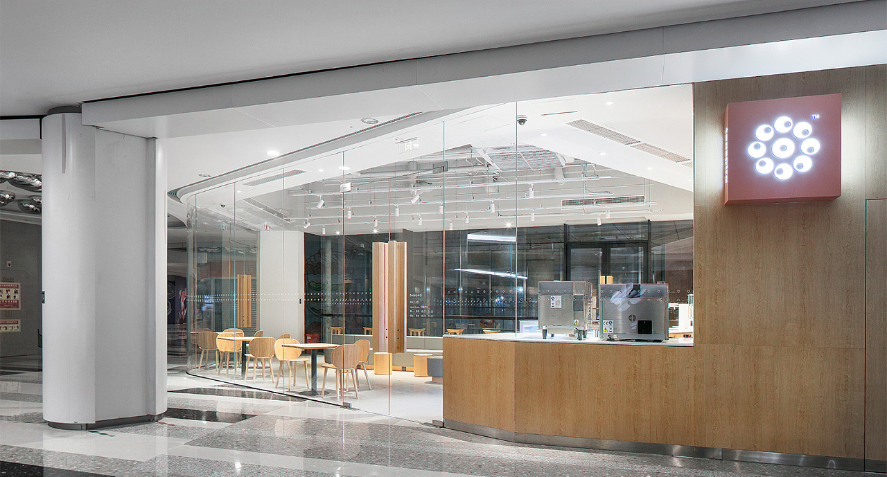 奶茶店装修设计案例图,奶茶店装修设计实景图