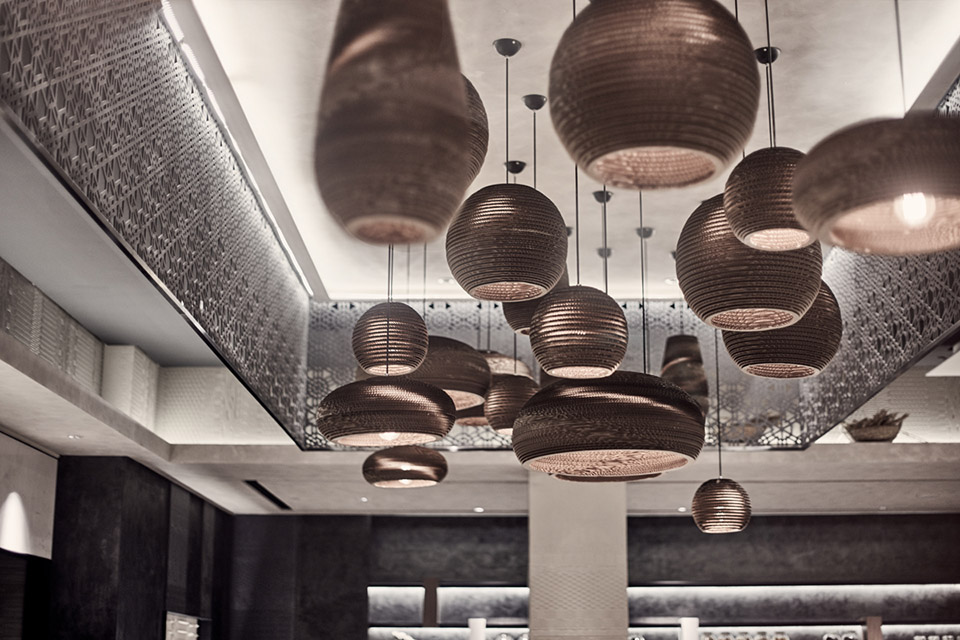 饺子馆装修效果图,中餐厅空间设计图片