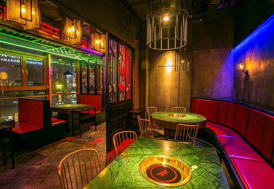 火锅店装饰效果图,火锅店装修设计图片