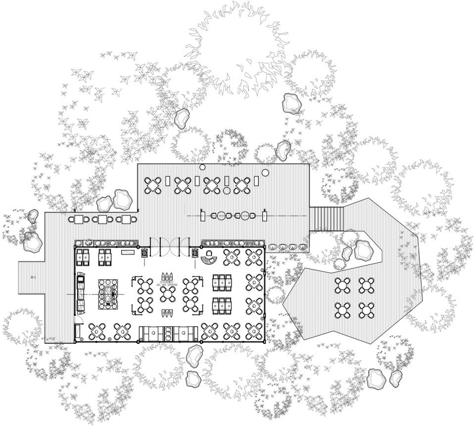 饭店装修平面图,中餐厅装修设计平面图