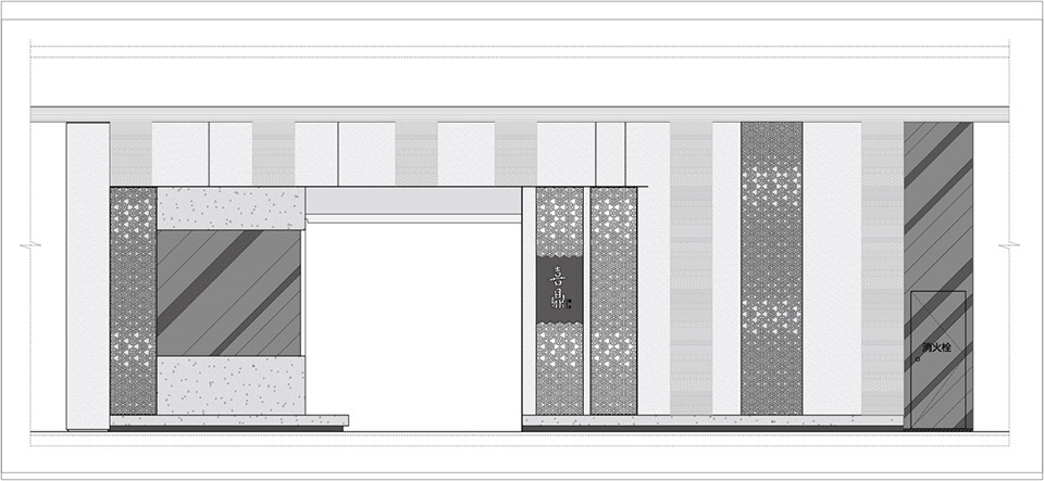 饺子馆空间设计平面图,饺子馆装饰平面图