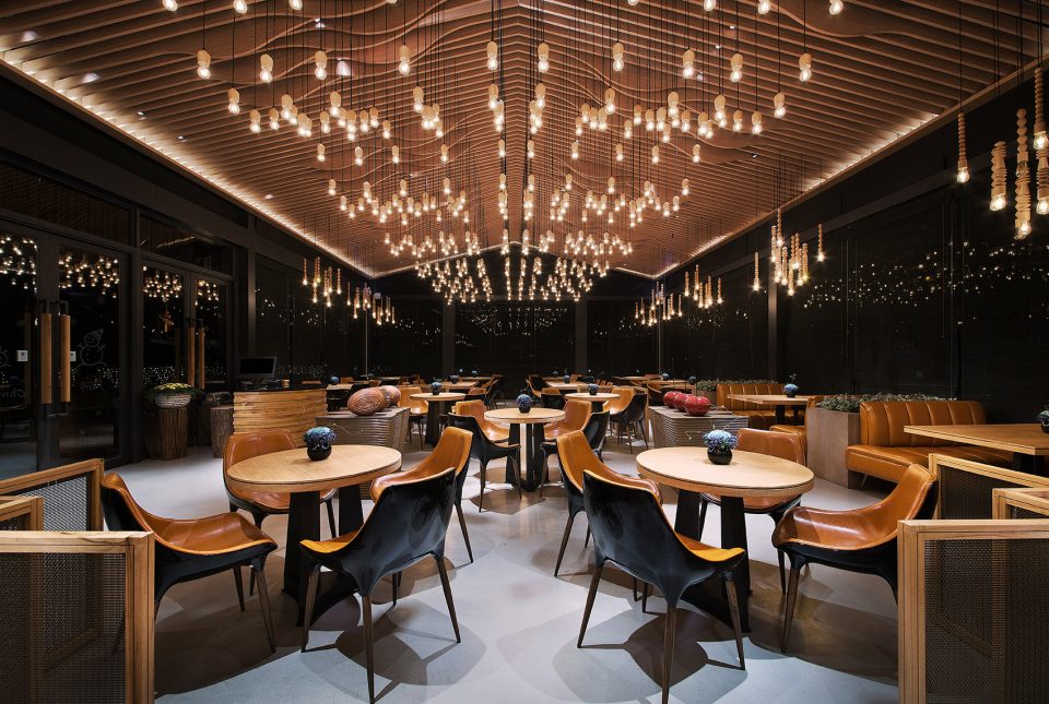 中餐厅装饰实景图,中餐厅装饰效果图