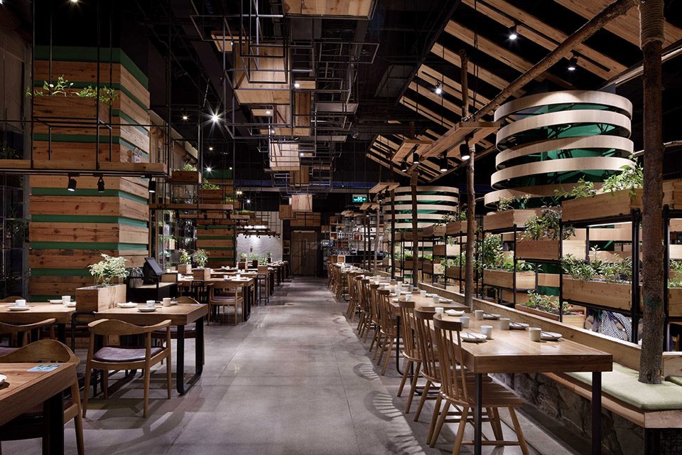 快餐店空间设计效果图,快餐店装饰图片