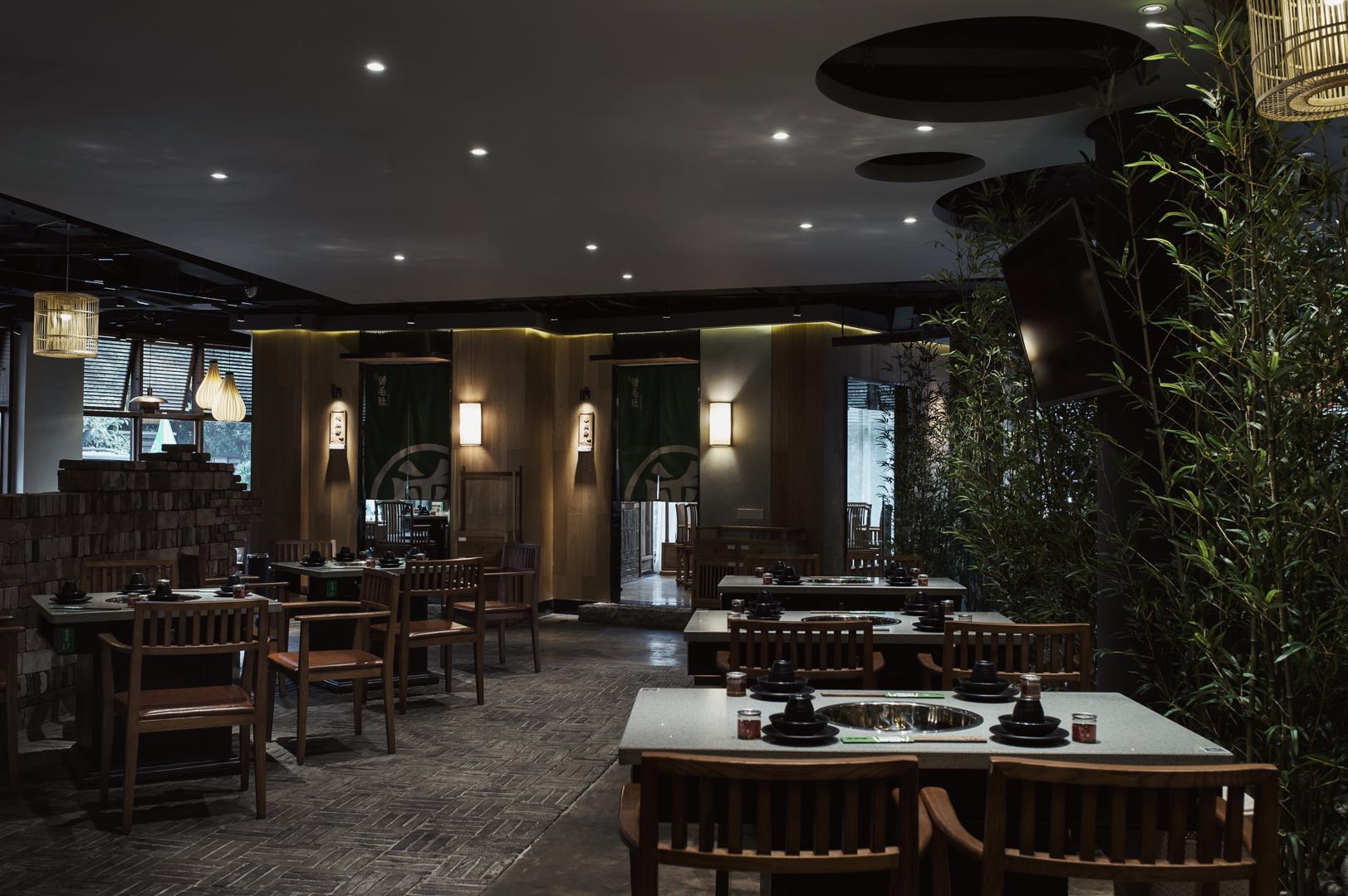 火锅店装修设计实景图,火锅店装修设计案例图