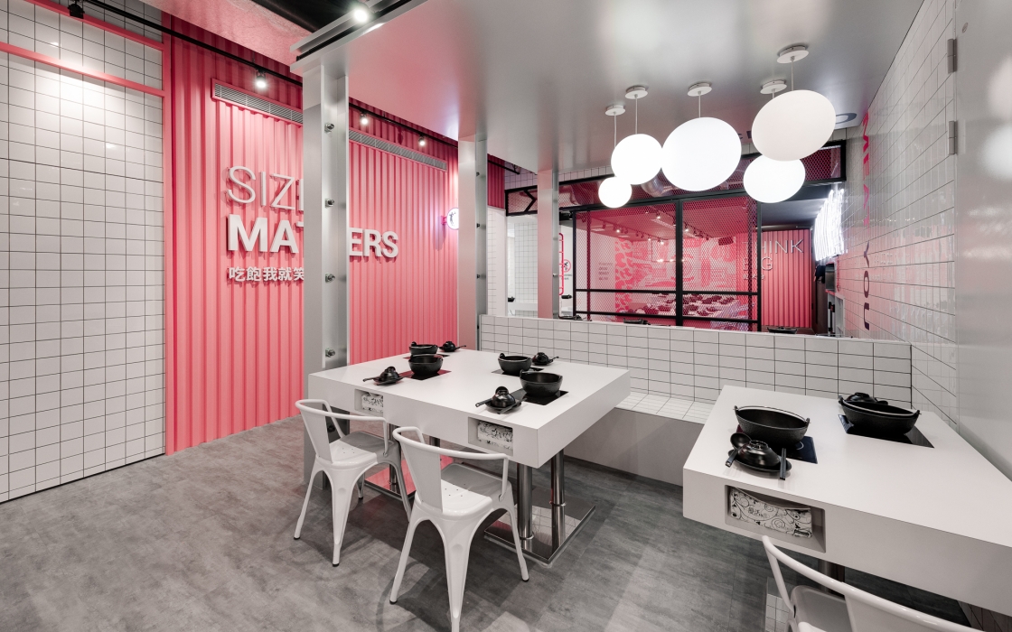 火锅店空间设计布局图,火锅店空间设计图片