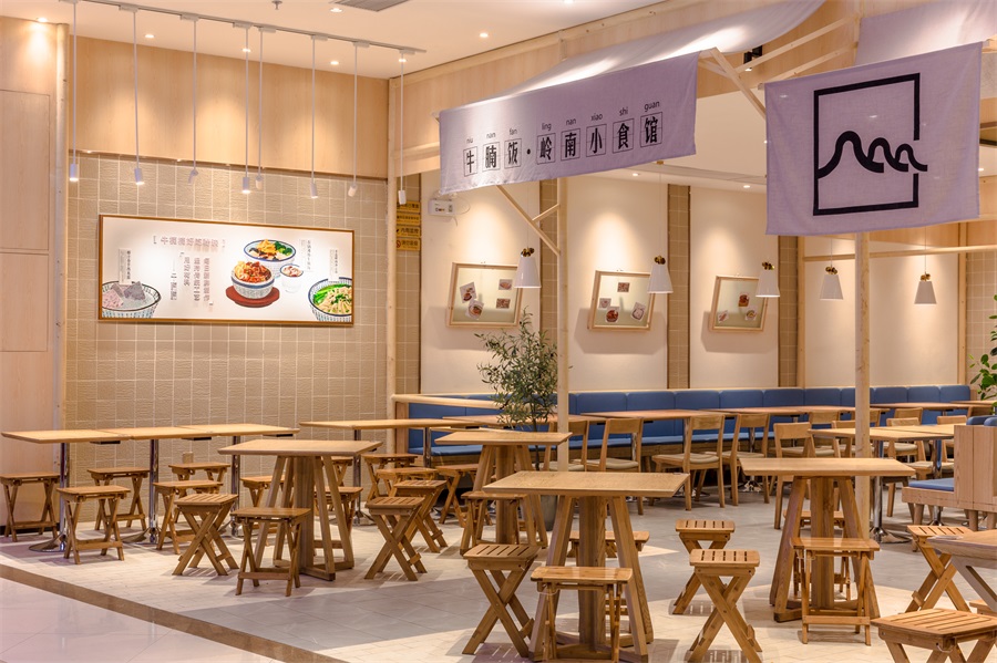  快餐店空间设计实景图,快餐店空间设计案例图