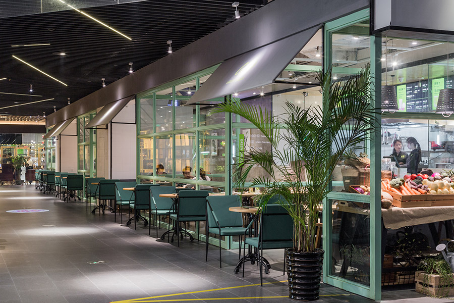 沙拉店装饰图片,沙拉店装饰实景图