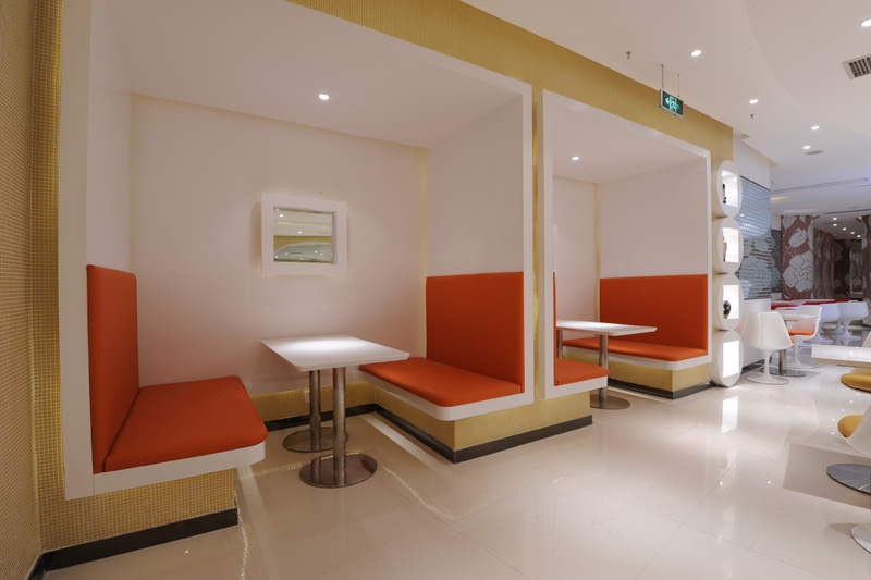 甜品店装饰案例图,甜品店装饰实景图