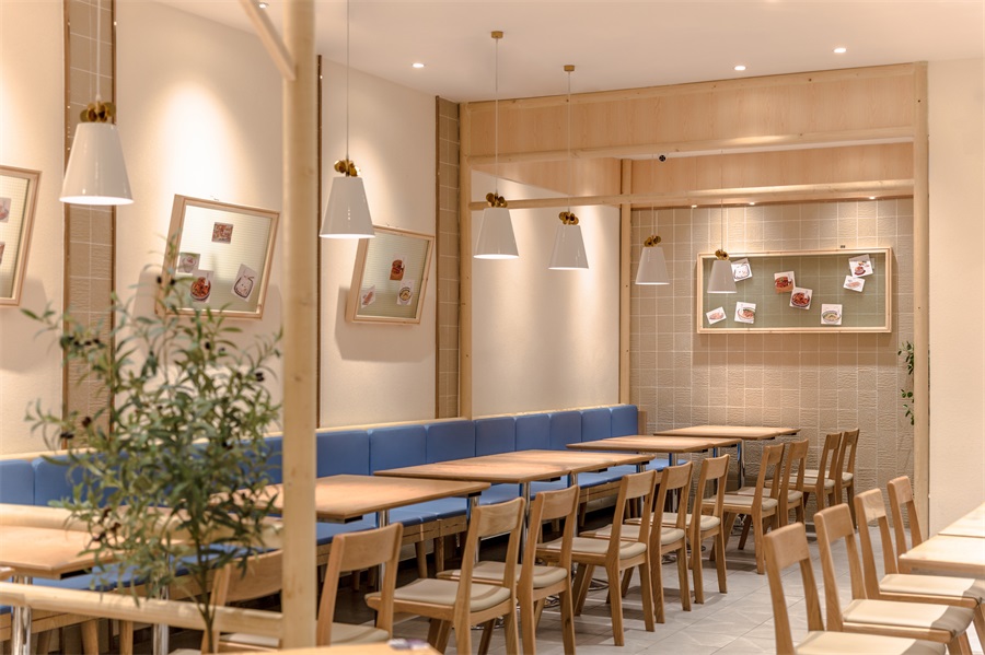 快餐店装饰案例图,快餐店装饰布局图