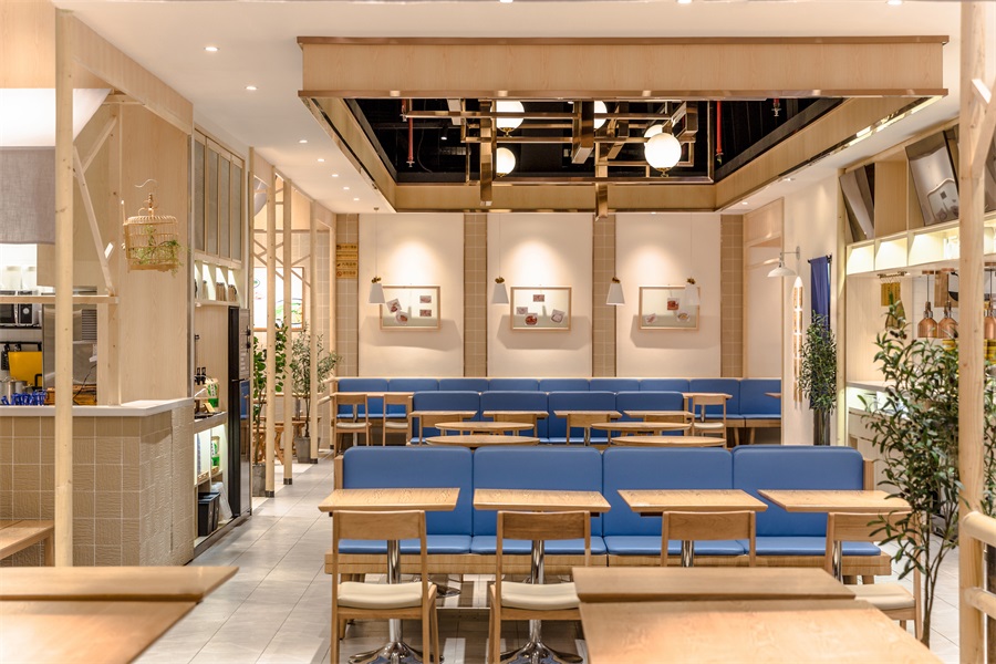  快餐店空间设计效果图,快餐店空间设计图片