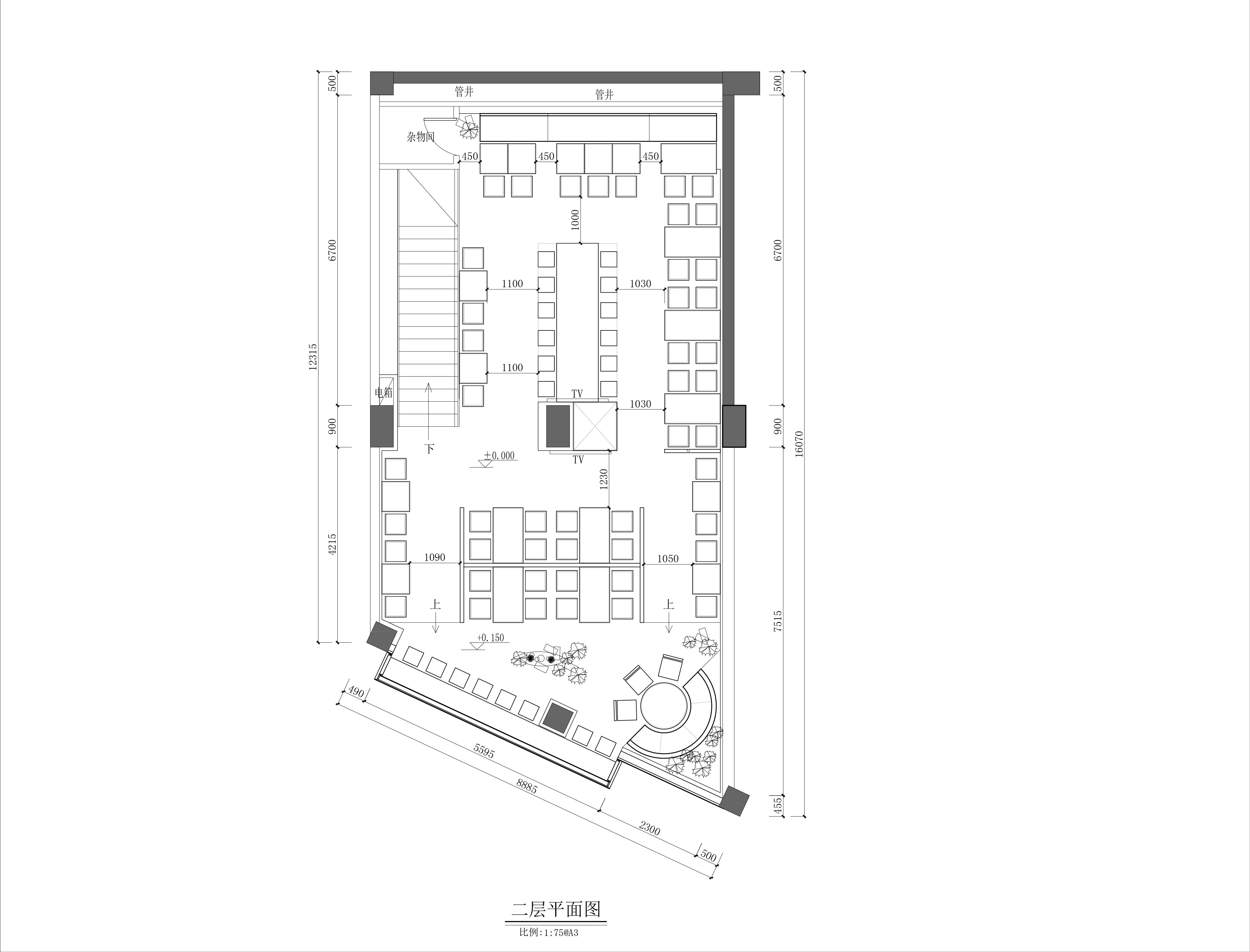 快餐店装修设计布局图,快餐店设计布局图
