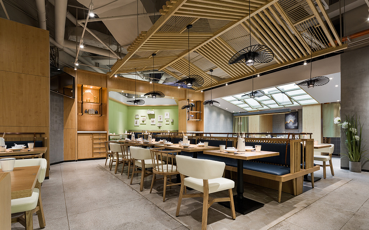 串串店装修设计布局图,串串店设计效果图