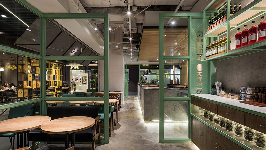 沙拉店装修设计图片,沙拉店装修设计实景图