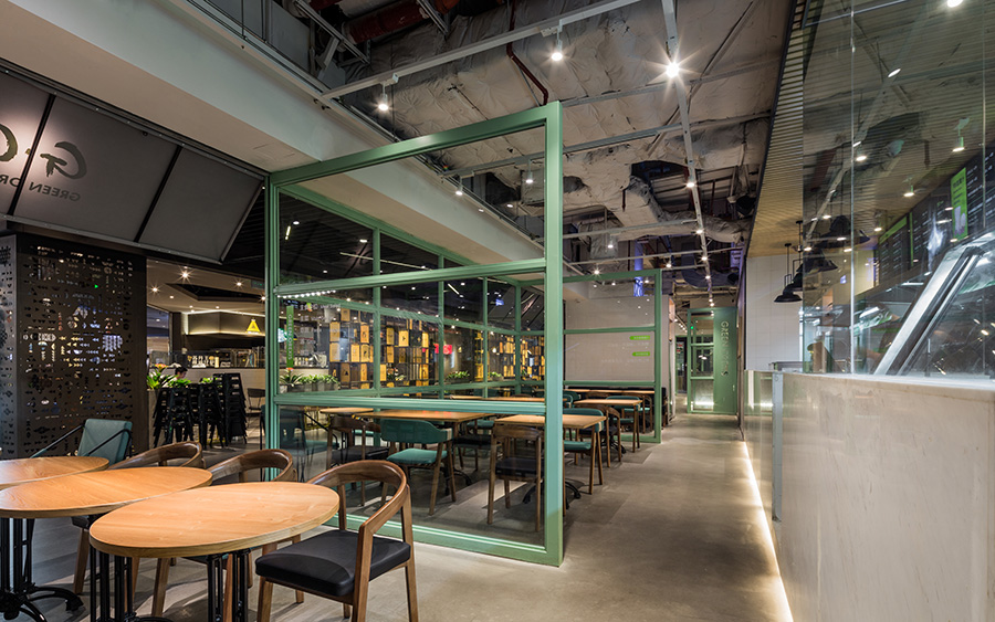 沙拉店设计效果图,沙拉店设计图片