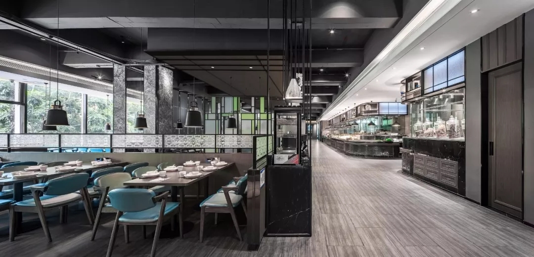 饭店装修设计案例图,饭店装修设计布局图