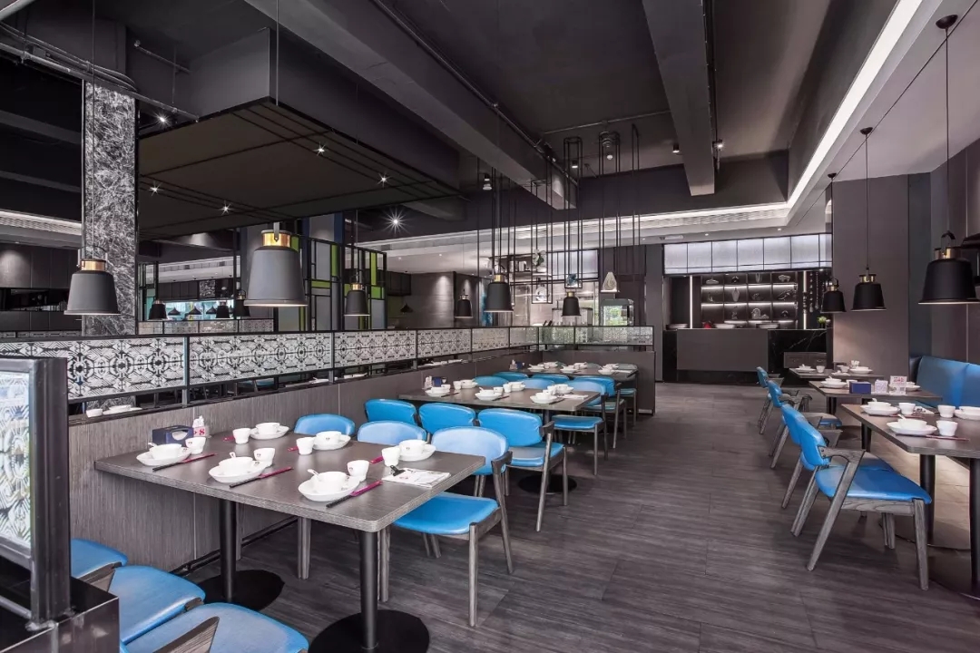 饭店装修设计布局图,饭店设计效果图