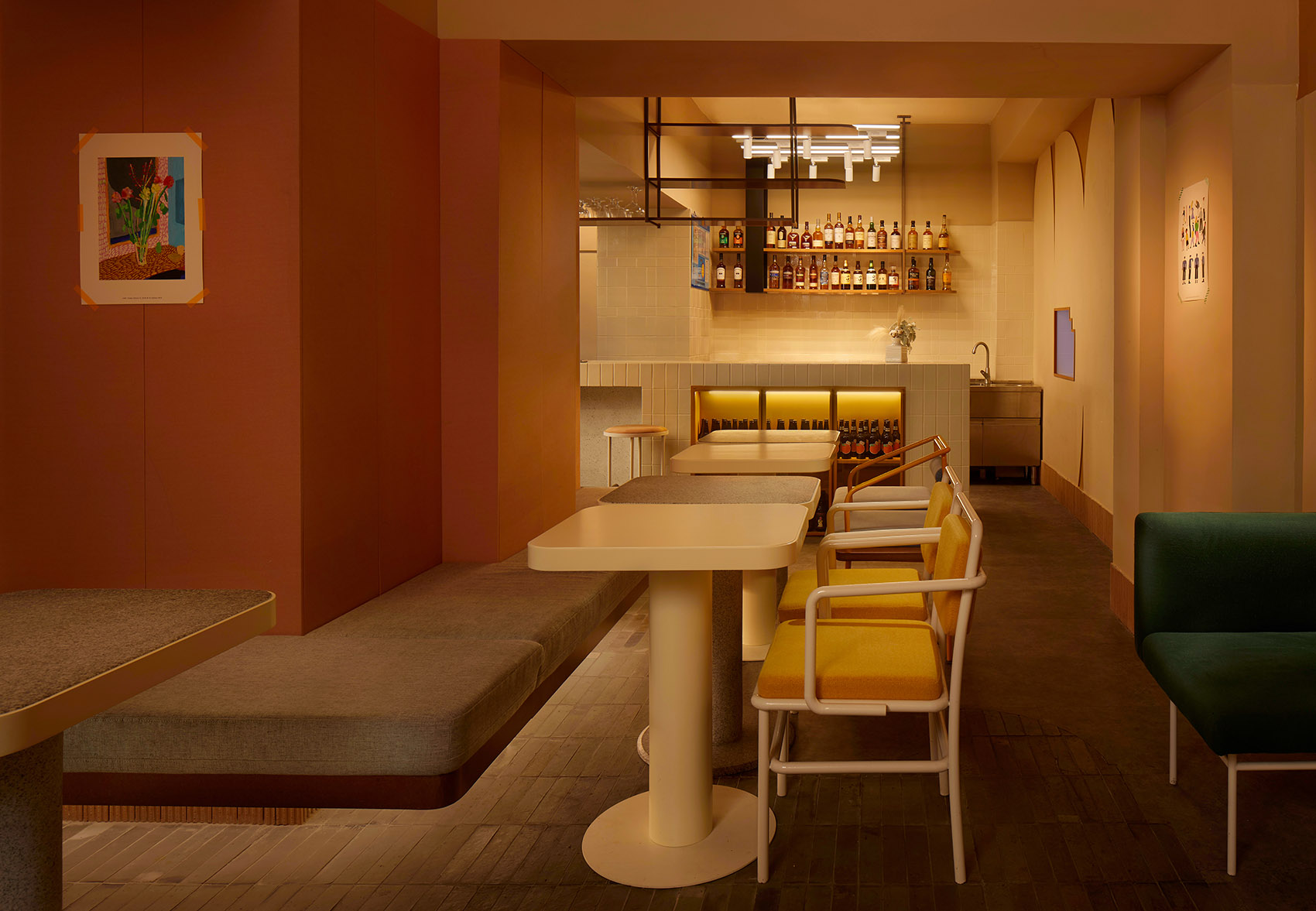 奶茶店装修设计案例图,奶茶店装修设计布局图