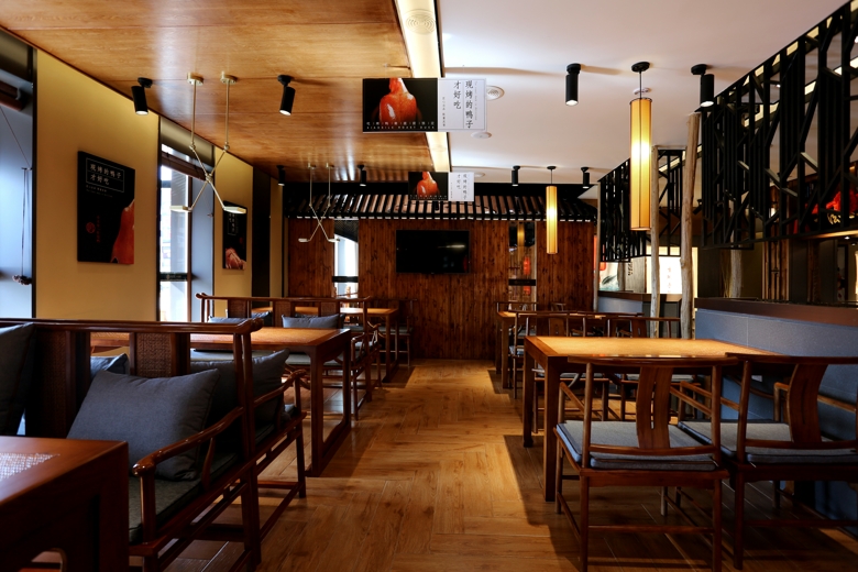 饭店装修设计布局图,饭店设计效果图