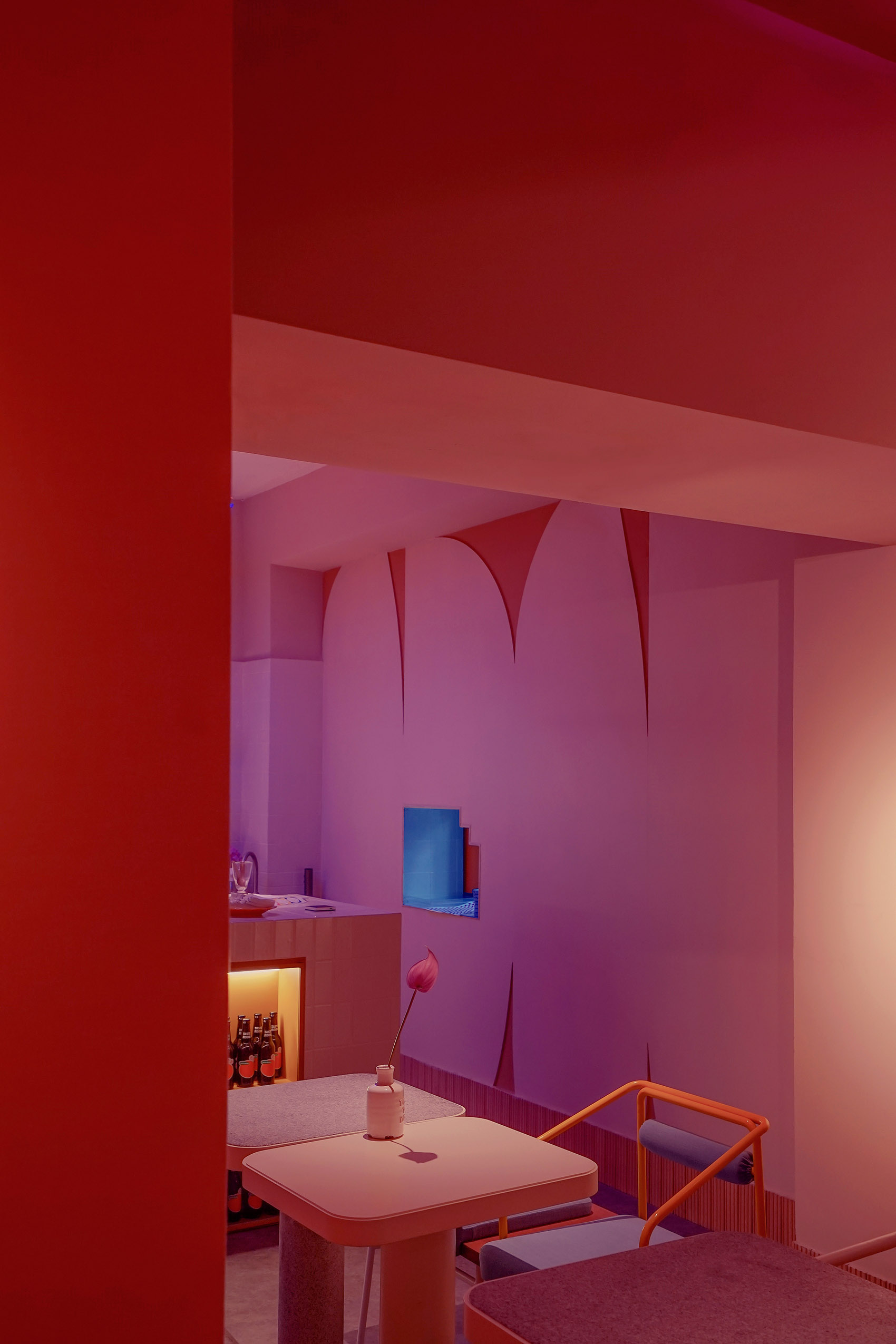 奶茶店设计案例图, 奶茶店设计布局图