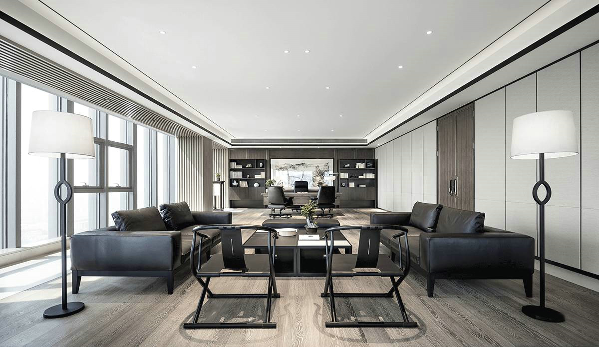 办公室老总办公室装修设计效果图,老总办公室装修设计效果图