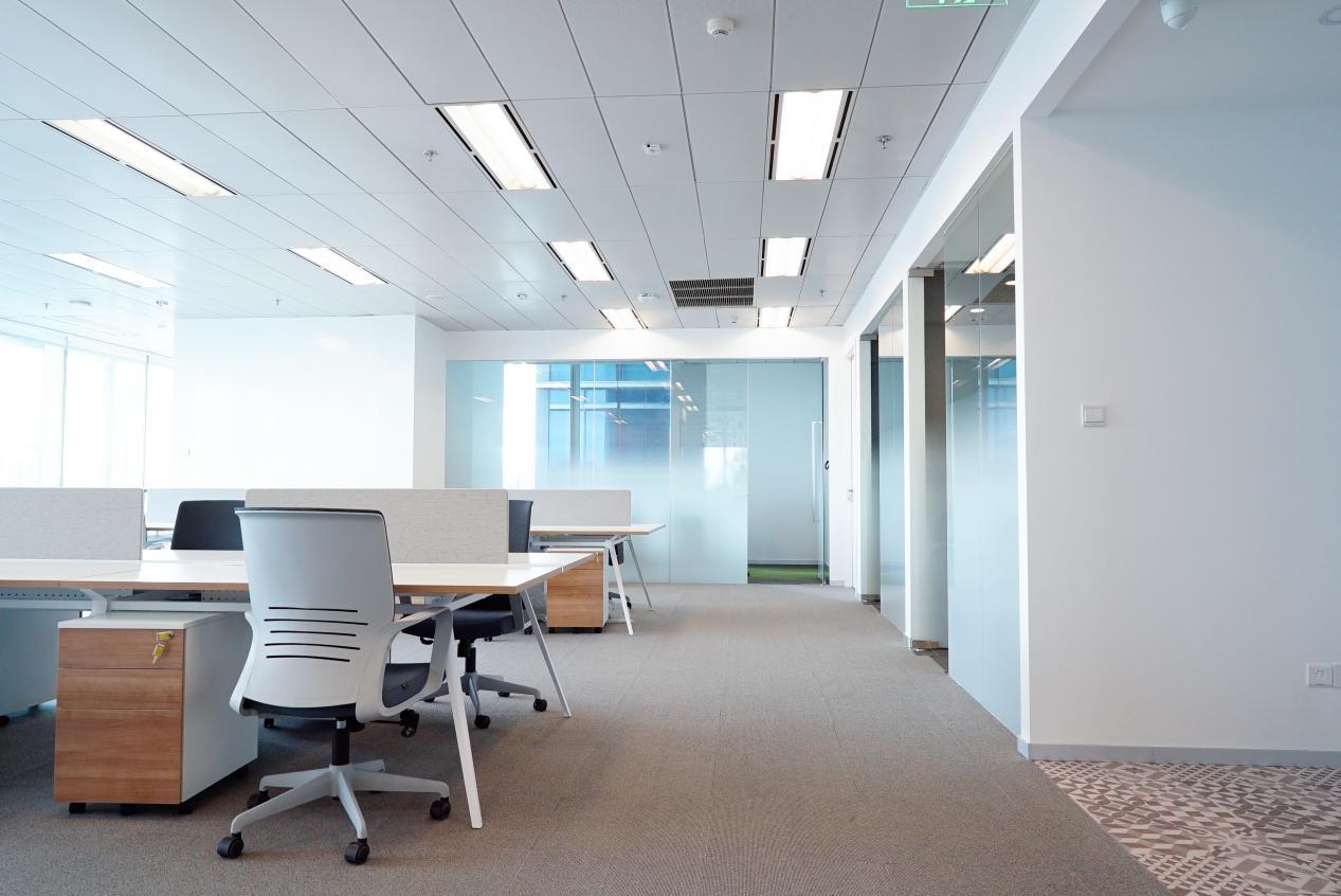 办公区装修设计效果图,办公区效果图