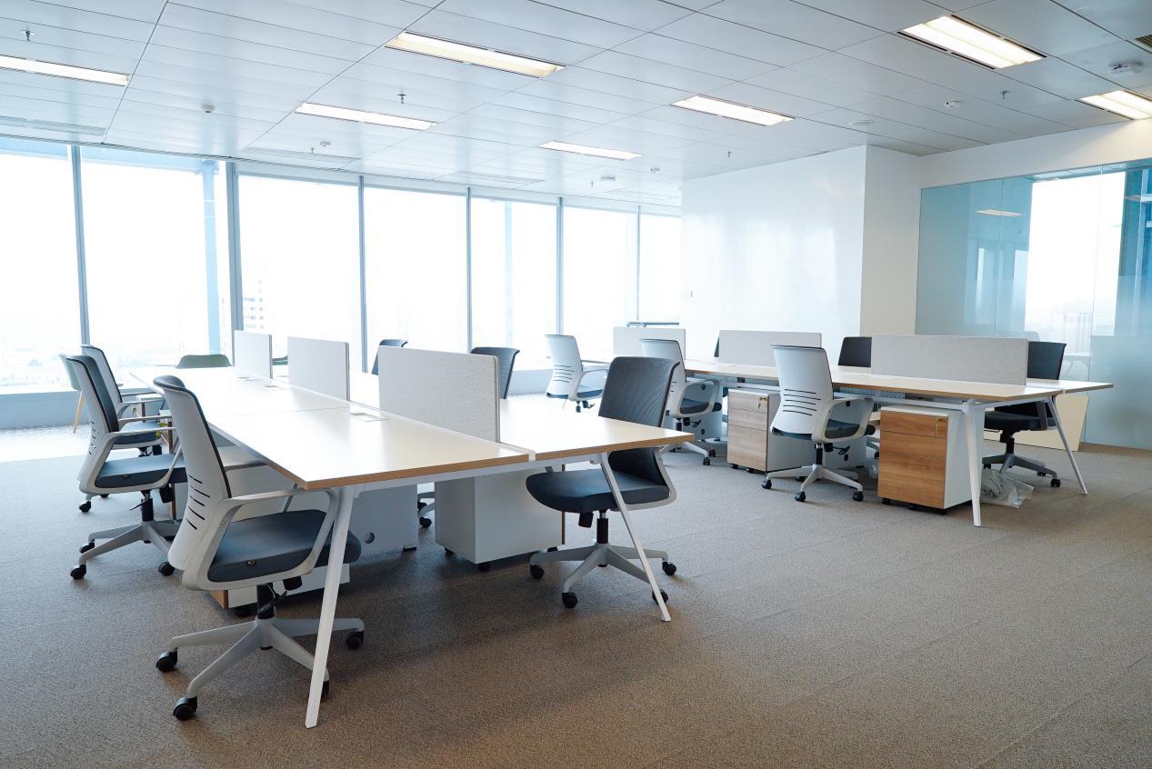 办公区装修设计效果图,办公区设计效果图