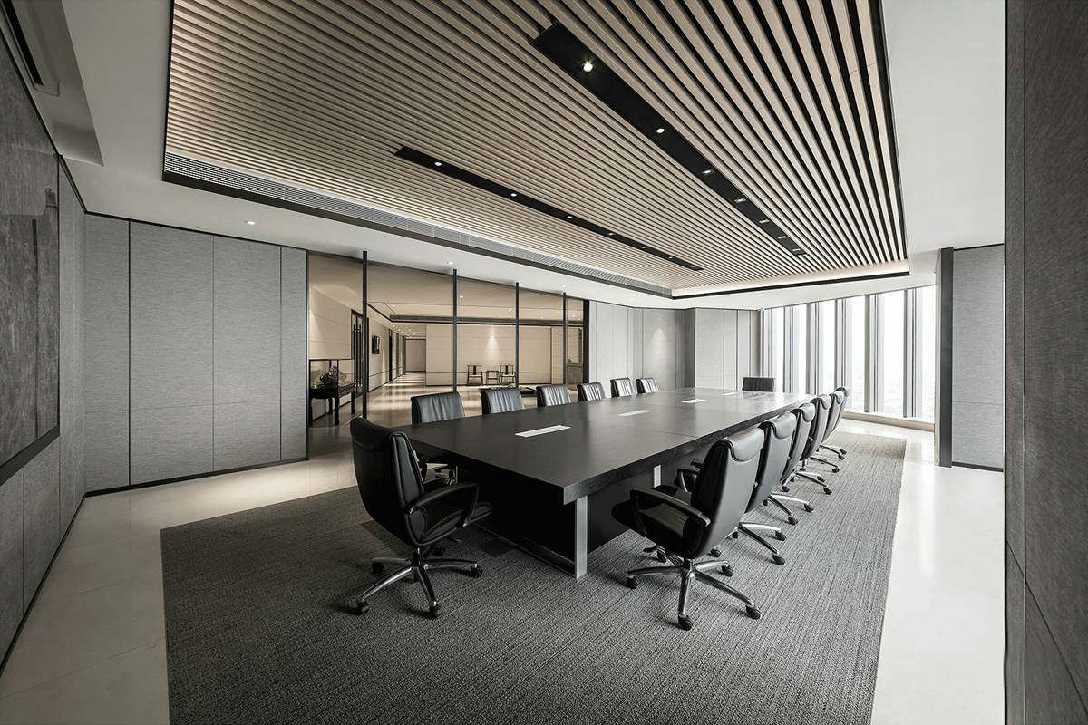 办公室会议室空间设计效果图,会议室空间设计效果图