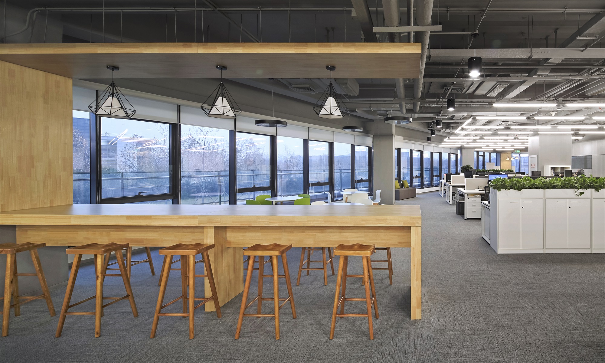 办公室茶水间吧台设计效果图,吧台设计效果图