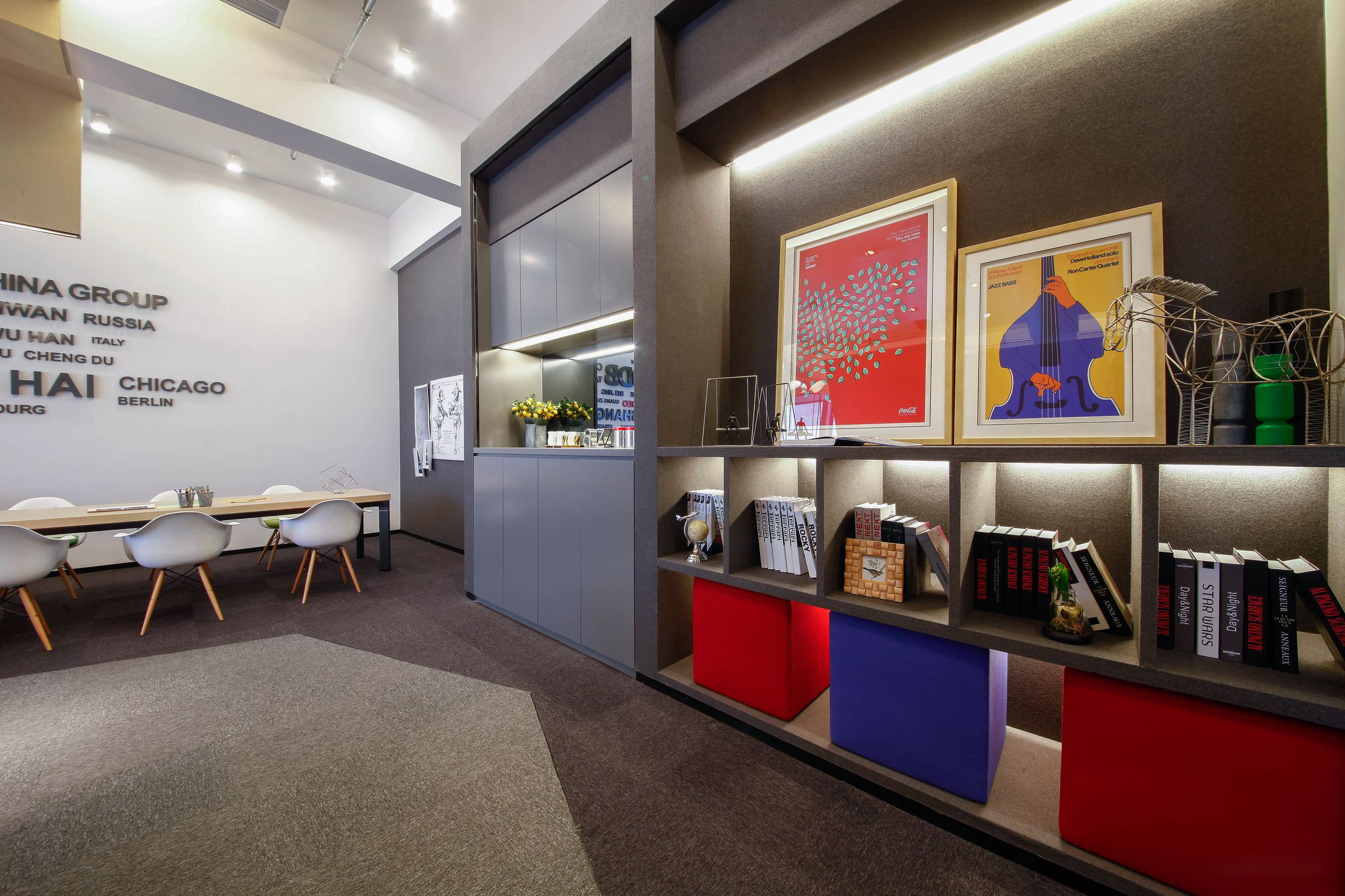 科技时尚办公室设计效果图,办公室设计效果图