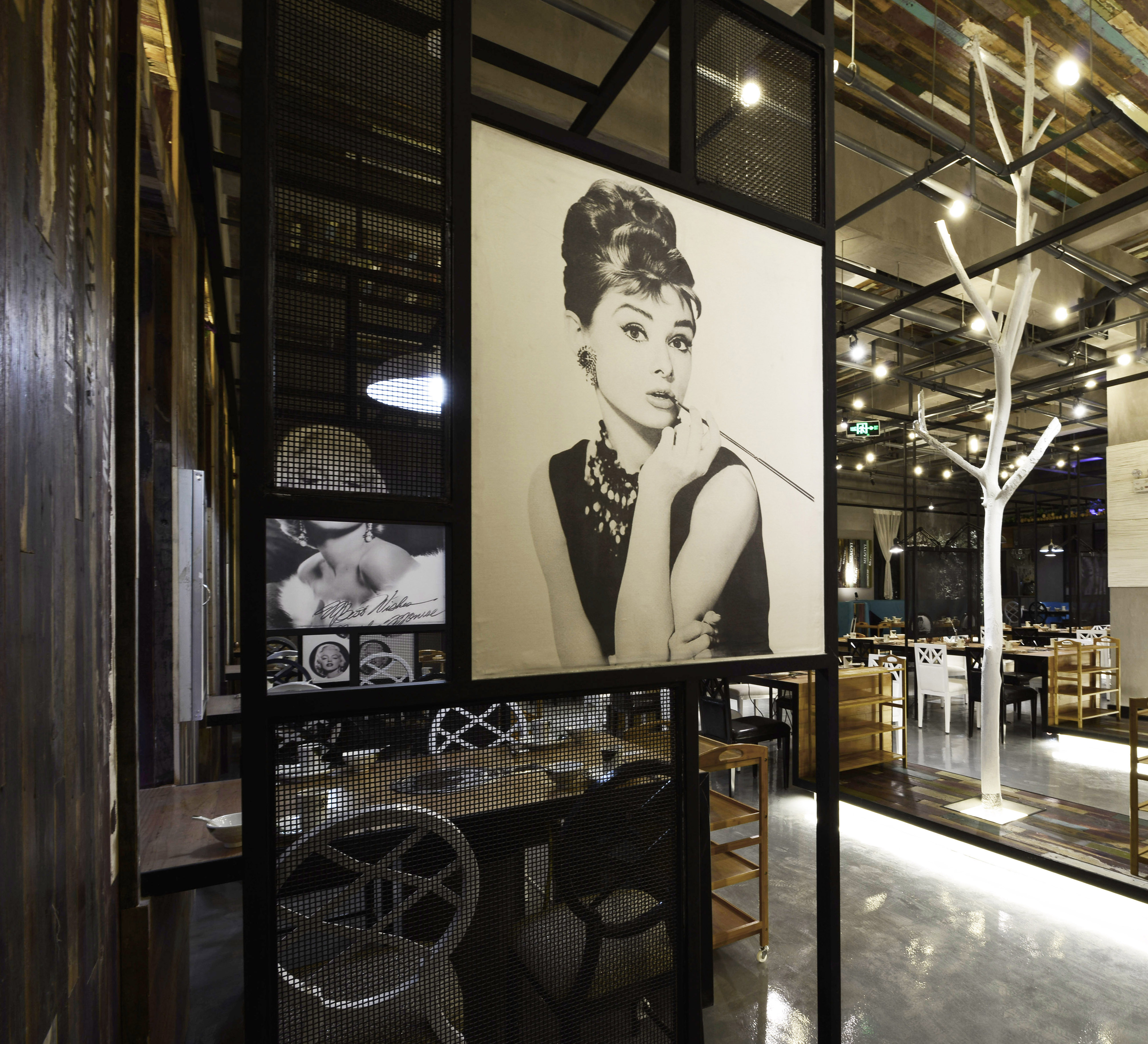 火锅店店面装修设计布局图,火锅店店面设计效果图