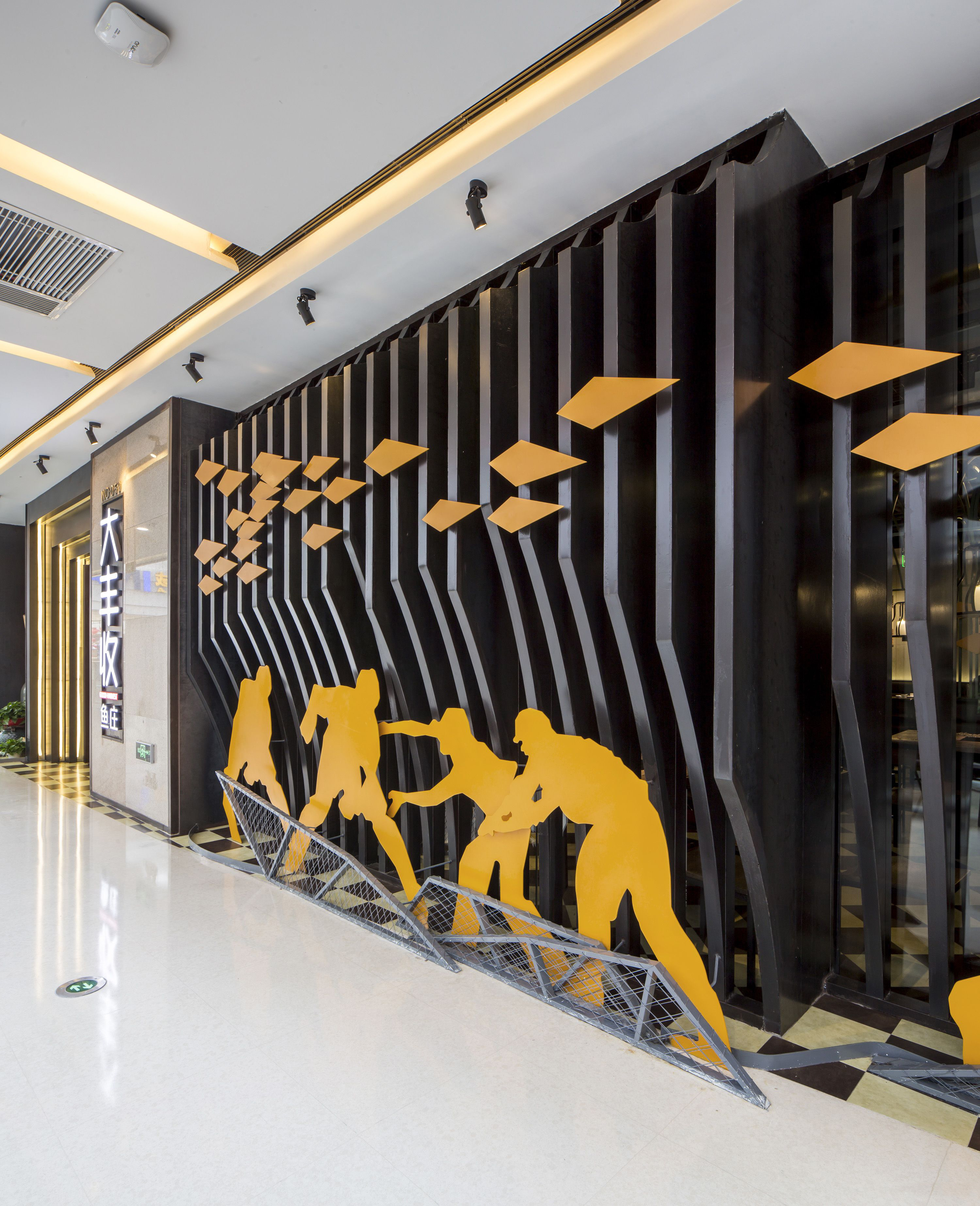 火锅店店面设计效果图,火锅店店面设计布局图