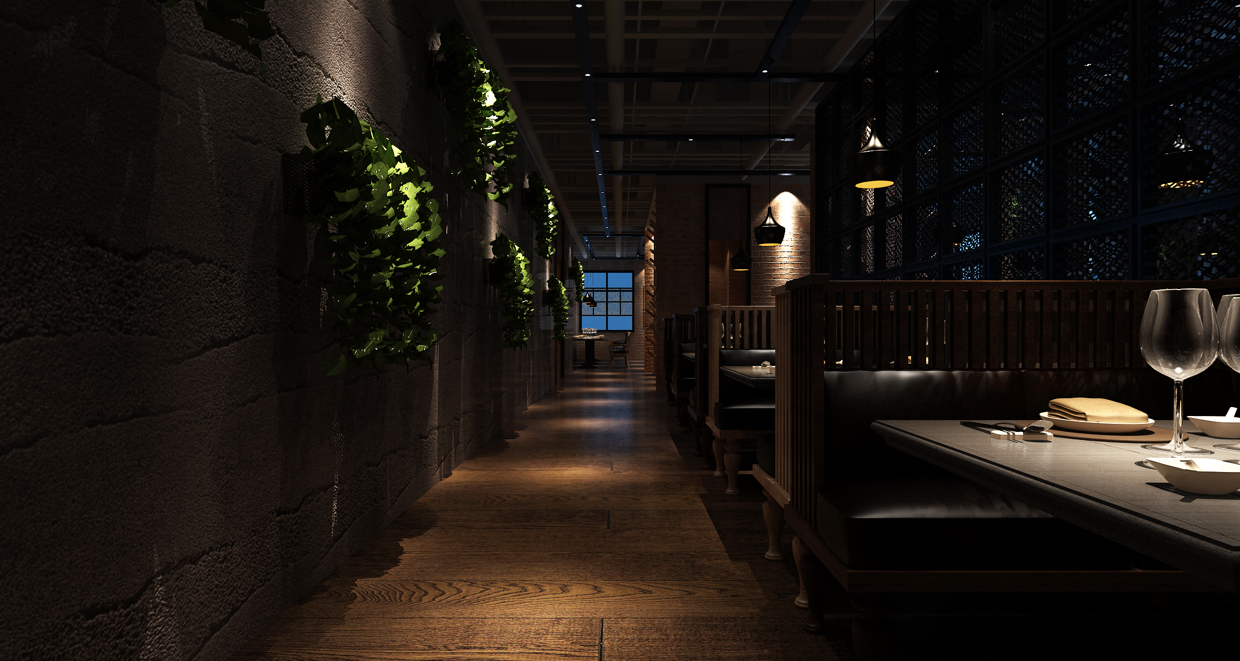 火锅店装饰图片,火锅店装饰案例图