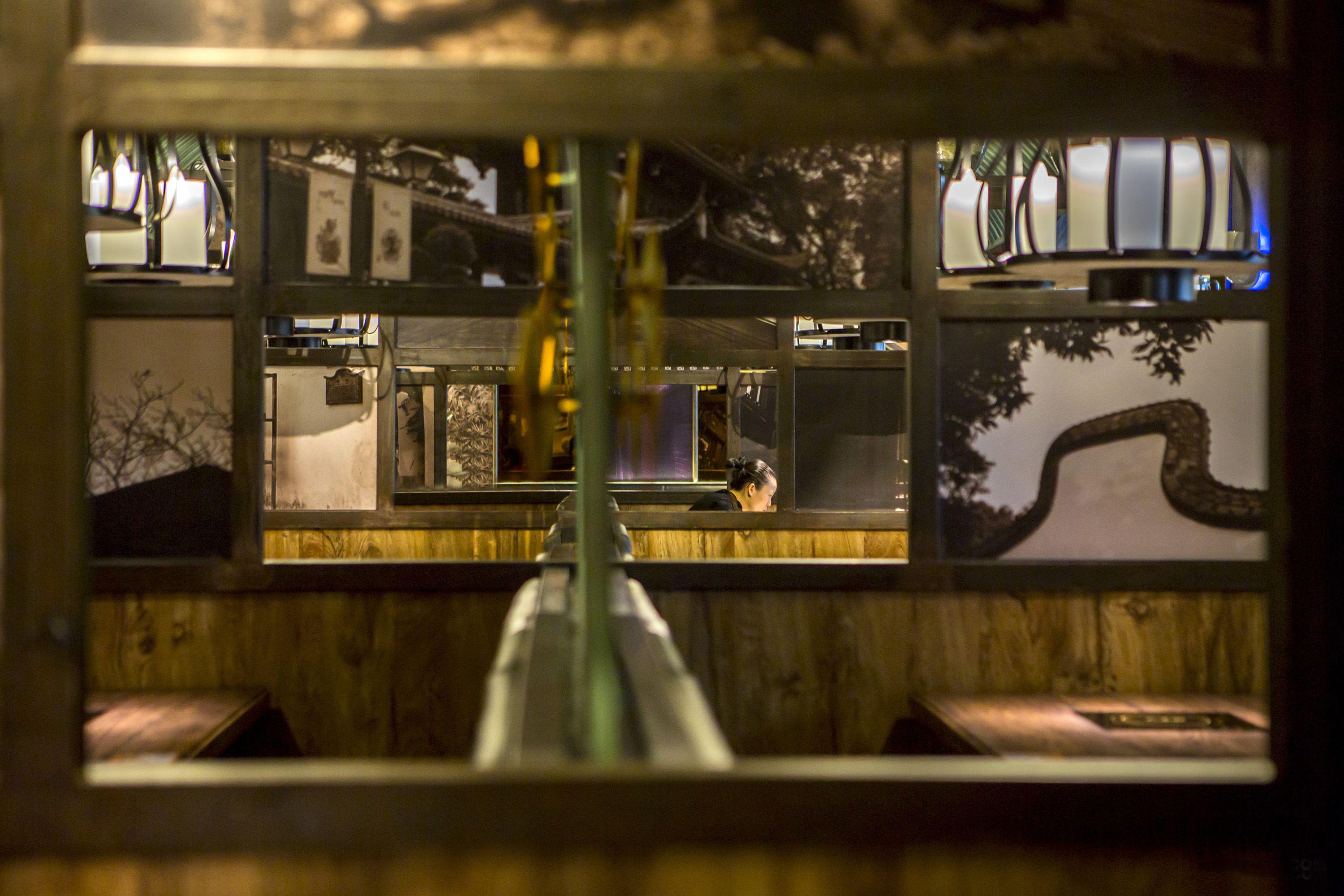  火锅店店面空间设计效果图,火锅店店面空间设计布局图