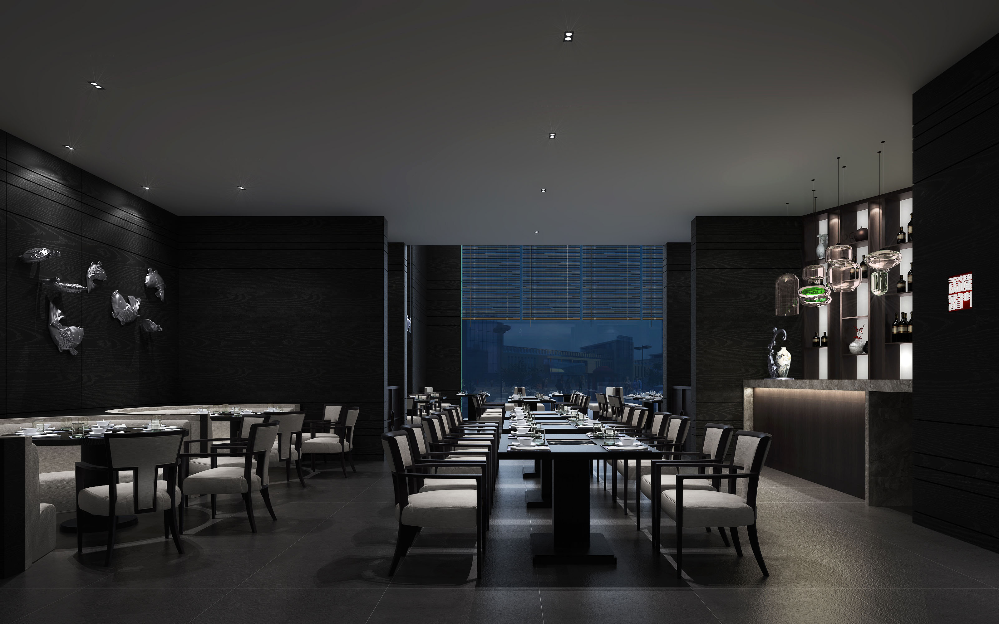 火锅店店面装修设计效果图,火锅店店面装修设计实景图