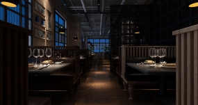 火锅店装饰实景图,火锅店装饰图片