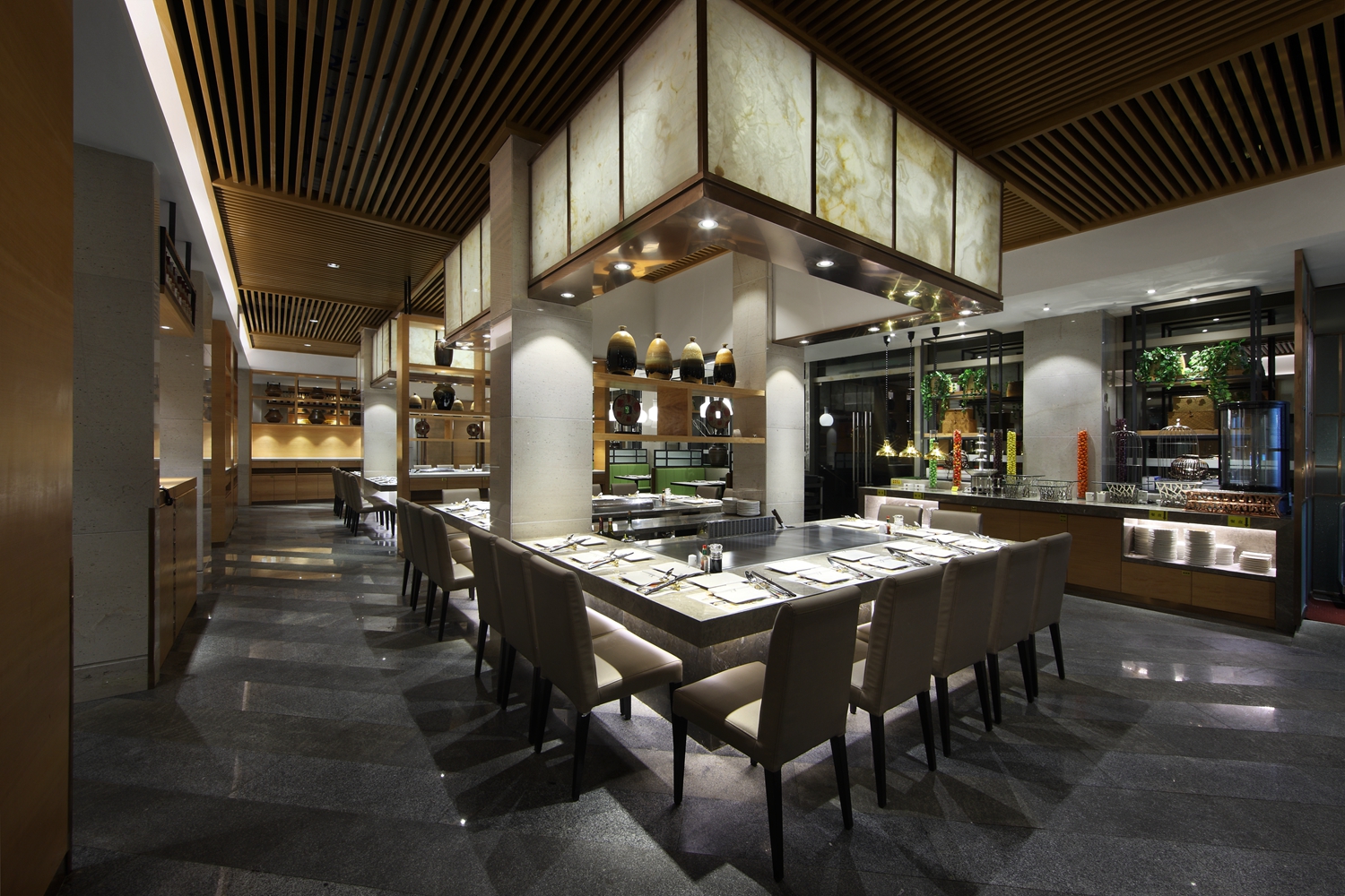 铁板烧空间设计图片,铁板烧装饰设计效果图