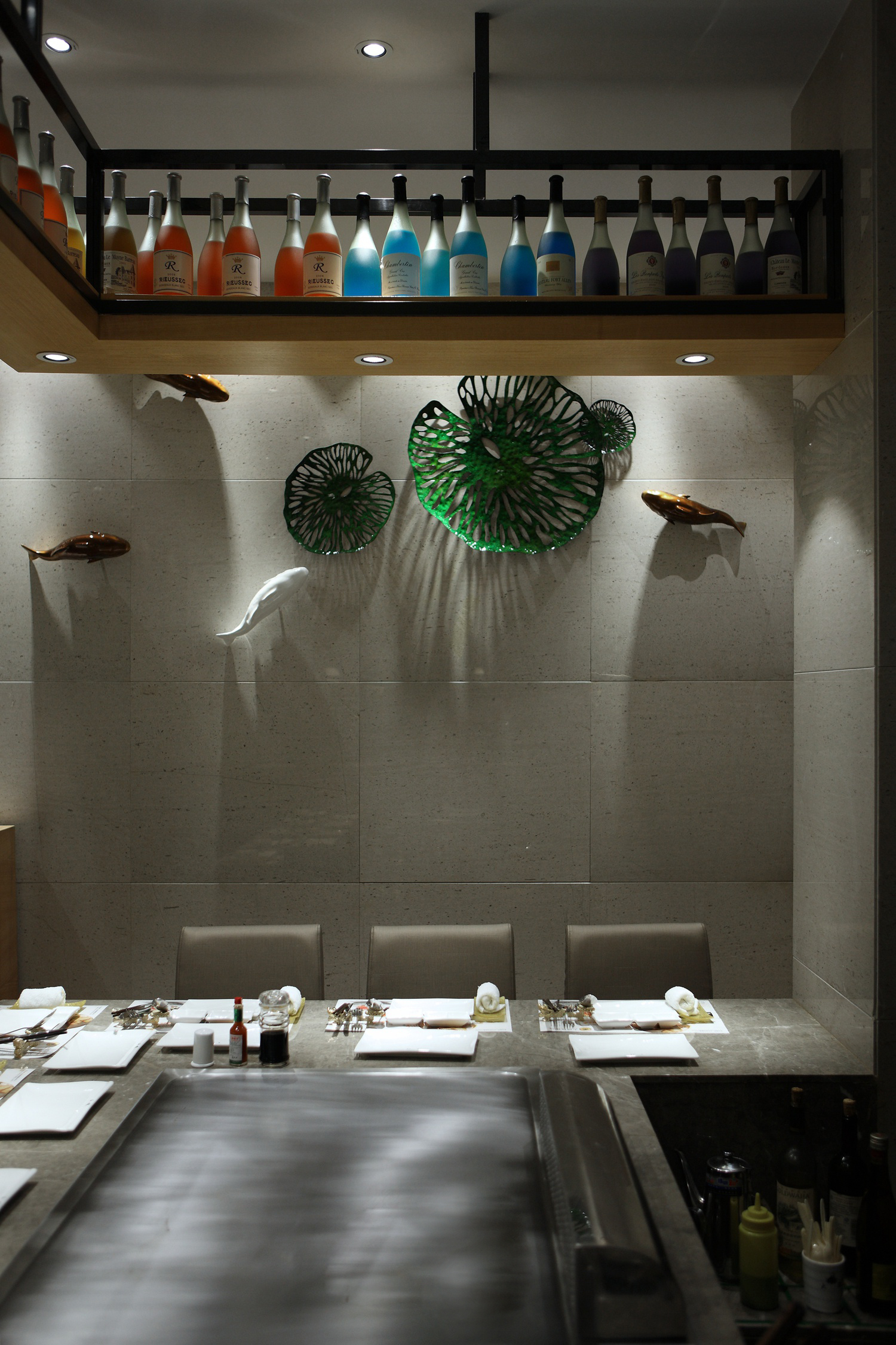  铁板烧装修设计实景图, 铁板烧装修设计图片