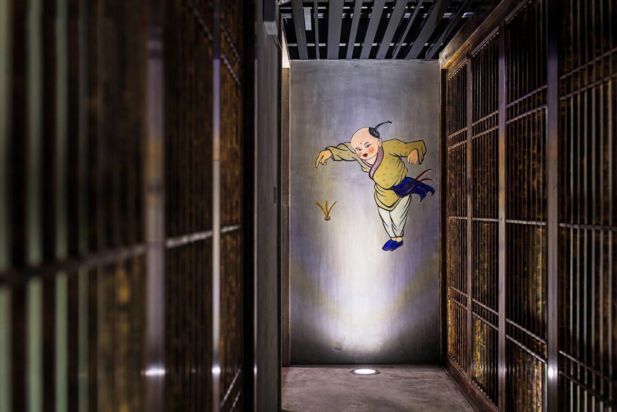 火锅店店面装饰效果图,火锅店店面装饰布局图