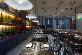  铁板烧装修设计实景图