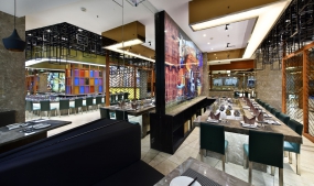 铁板烧店空间设计实景图