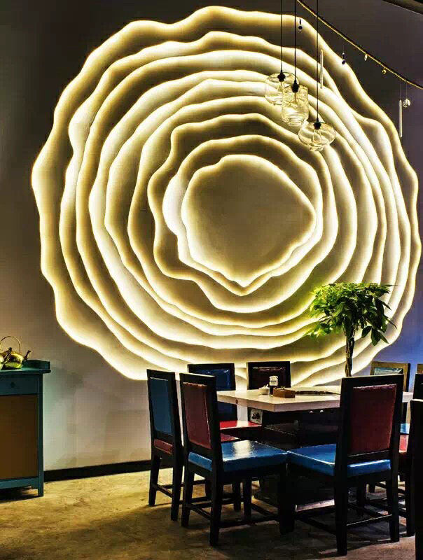 火锅店设计布局图,火锅店设计实景图