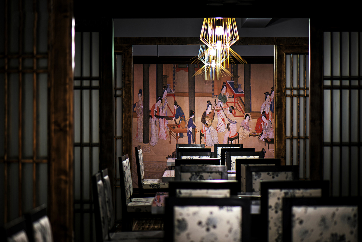 火锅店装饰设计效果图,火锅店装饰设计布局图