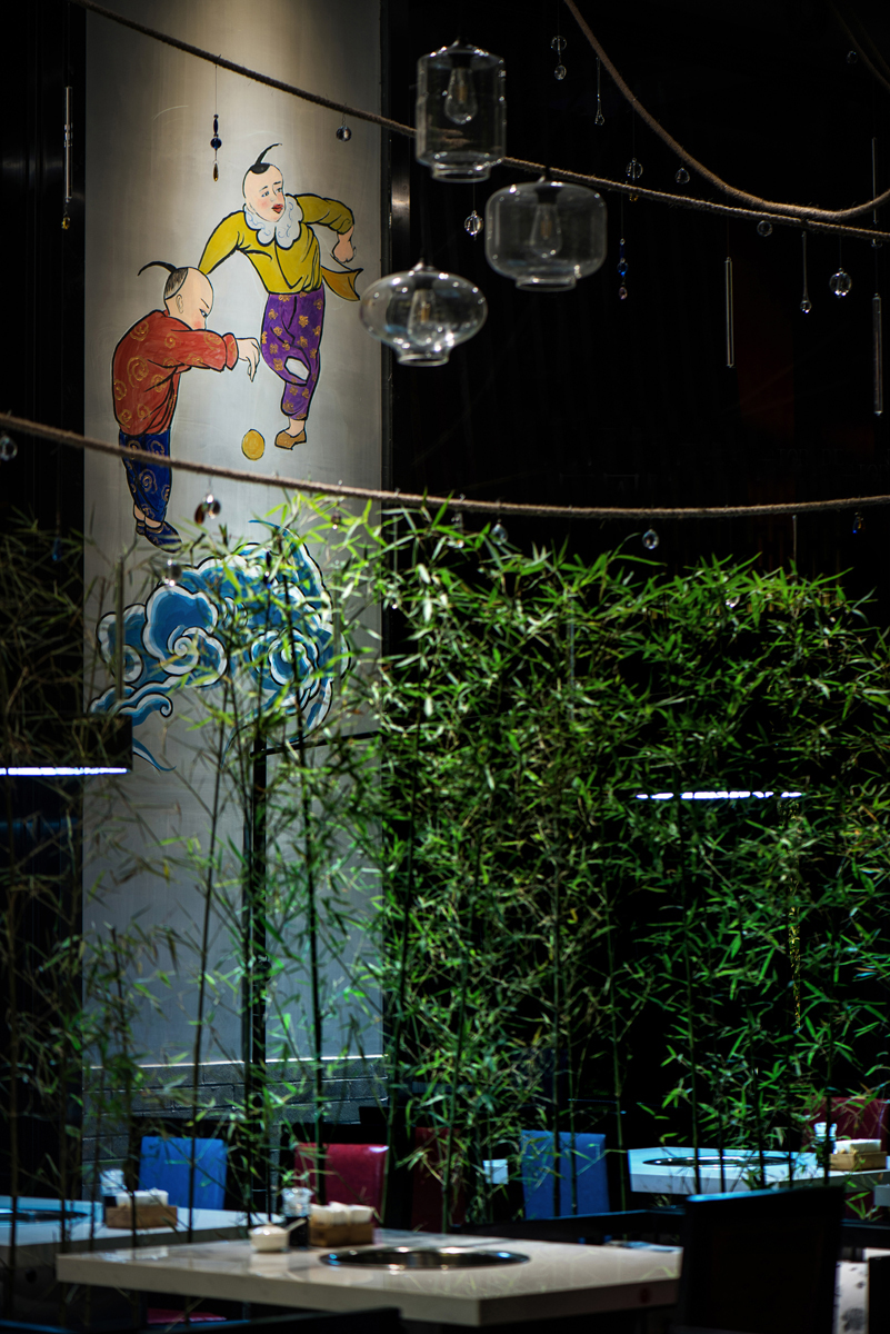 火锅店店面装饰设计效果图,火锅店店面装饰设计布局图